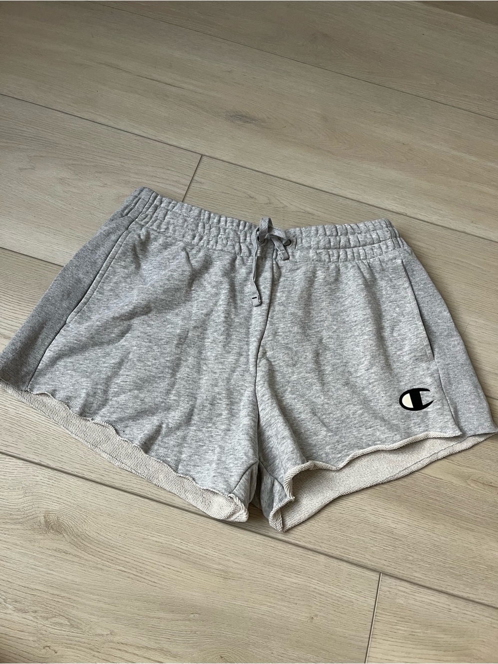 Champion Light Gray Terry Athletic Lounge Shorts